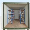Adjustable, Heavy Duty Three Tier Racking For Rear Of Container