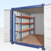 Adjustable, Heavy Duty Three Tier Container Racking (Single Bay)