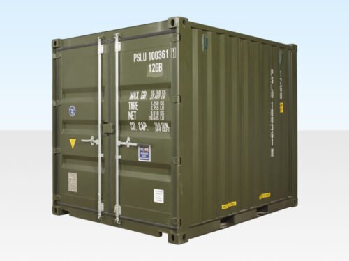1-3.jpg 10ft x 8ft Shipping Container (One Trip) Green (RAL 6007)