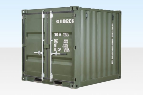 1-5.jpg 8ft One Trip Shipping Container Green (RAL 6007)