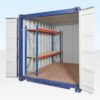 Adjustable, Heavy Duty Two Tier Container Racking (Single Bay)