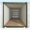 Adjustable, Heavy Duty Three Tier Racking For Rear Of Container