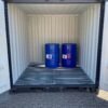 10ft x 8ft Bunded Storage Container | Open Mesh Floor Hazardous Goods Store