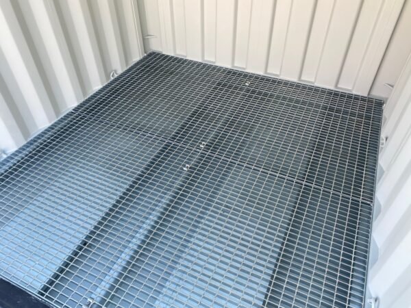 10ft x 8ft Bunded Storage Container | Open Mesh Floor Hazardous Goods Store