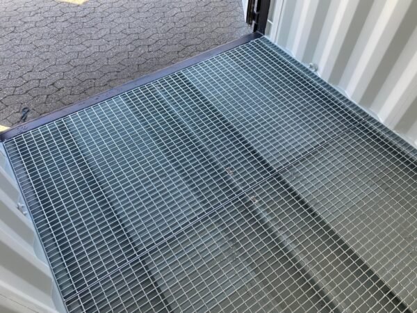 10ft x 8ft Bunded Storage Container | Open Mesh Floor Hazardous Goods Store
