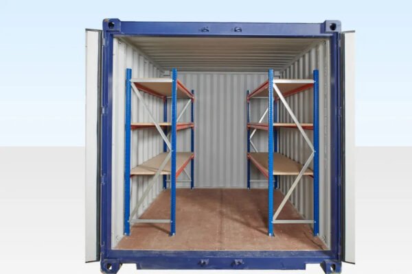 Adjustable, Heavy Duty Two Tier Racking For Rear Of Container