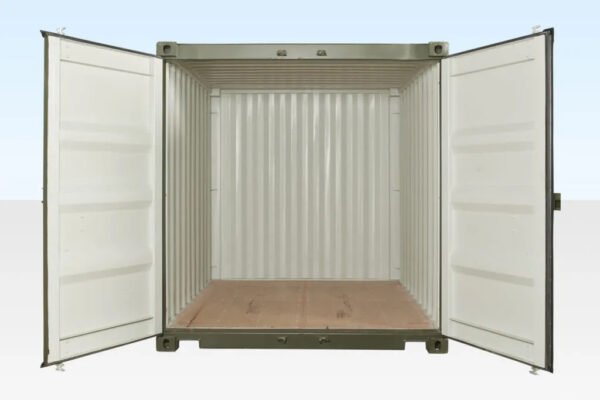 10ft x 8ft Shipping Container (One Trip) Green (RAL 6007)