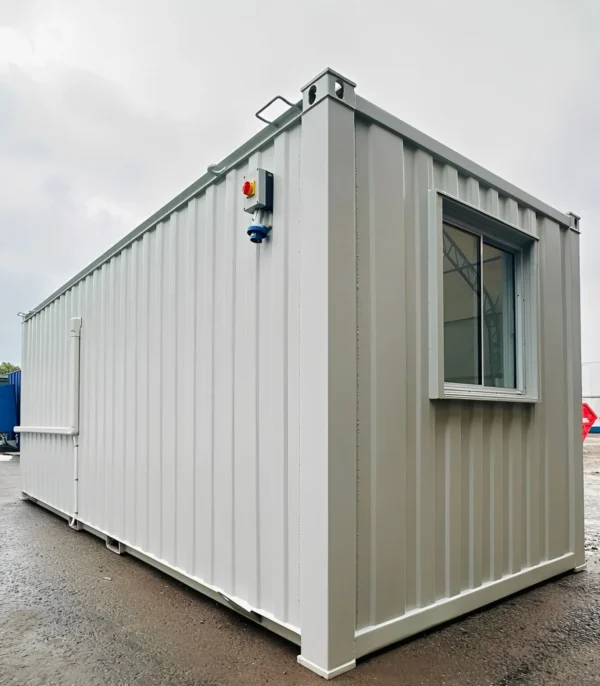 21ft x 8ft Custom Office Cabin – Refurbished Portable Building with A/C & Glazed Door