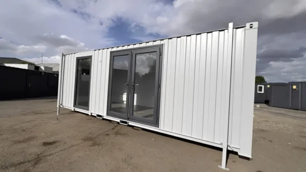 24ft x 9ft Site Office with Toilet – Sales Office / Marketing Suite / Portable Site Cabin
