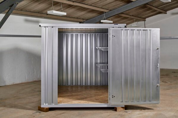 3-114.jpg 3M X 2.1M Flat Pack Storage Container – Galvanised