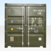 10ft x 8ft Shipping Container (One Trip) Green (RAL 6007)