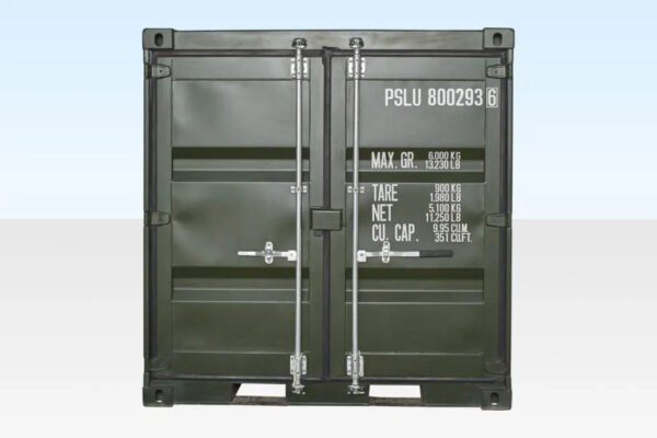 3-56.jpg 8ft One Trip Shipping Container Green (RAL 6007)