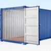 20ft Self Storage Container with Bamboo Floor – Blue (RAL 5010)