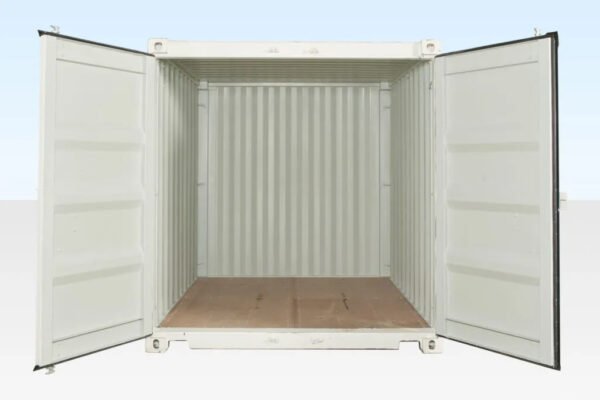 10ft x 8ft Shipping Container (One Trip) White (RAL 9003)
