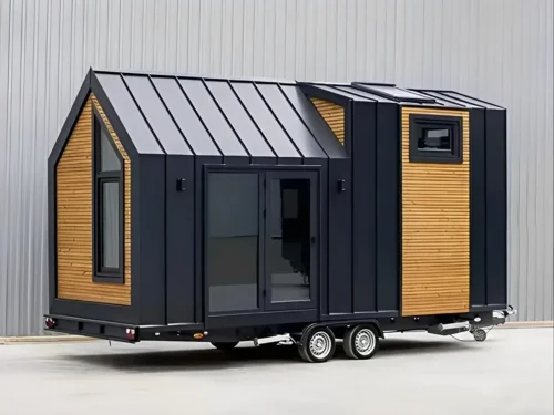 Fully Furnished Mobile Container House On Wheels