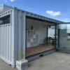 20ft Custom Shipping Container Office – Glass Front Portable Building