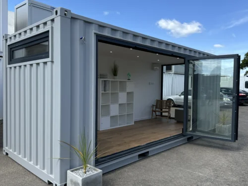 20ft Custom 1 20ft Custom Shipping Container Office – Glass Front Portable Building
