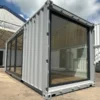 20ft Custom Shipping Container Office – Glass Front Portable Building