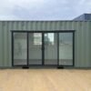 20ft Glass 1 20ft Glass Front Office Container – Sliding Glass Door