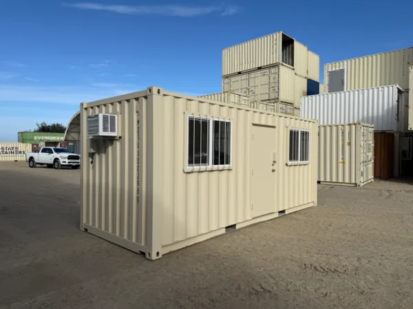 20ft Insulated 1 20ft Insulated Office Container – Portable Site Office with A/C