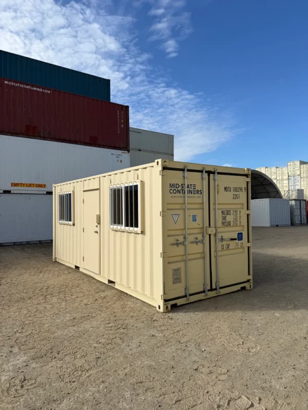 20ft Insulated 12 20ft Insulated Office Container – Portable Site Office with A/C