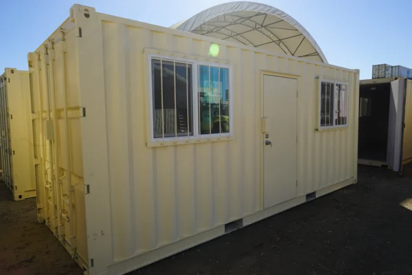 20ft Insulated 2 20ft Insulated Office Container – Portable Site Office with A/C
