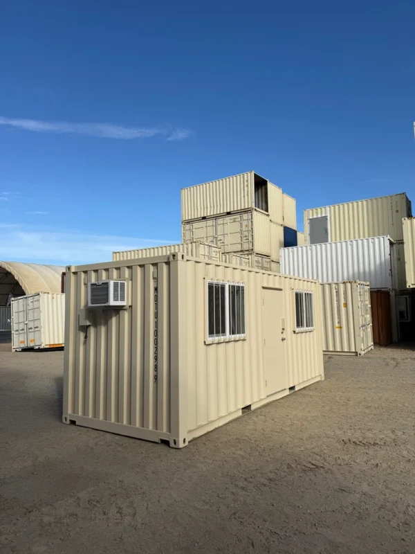 20ft Insulated 7 20ft Insulated Office Container – Portable Site Office with A/C