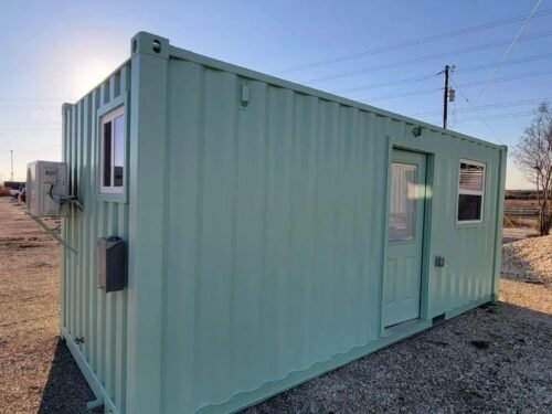 20ft Shipping 1 20ft Shipping Container Office with Restroom – Portable Building