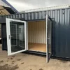 20ft Shipping Container Office – Glass Corner Design