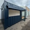 20ft Shipping Container Office – Glass Corner Design