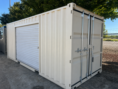 20ft Shipping Container with Roll-Up Side Door – New Storage Container