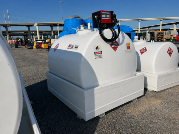 2026 AM Tank 1,050 Gallon Bunded Skid Mounted Steel Diesel Fuel Tank with Pump