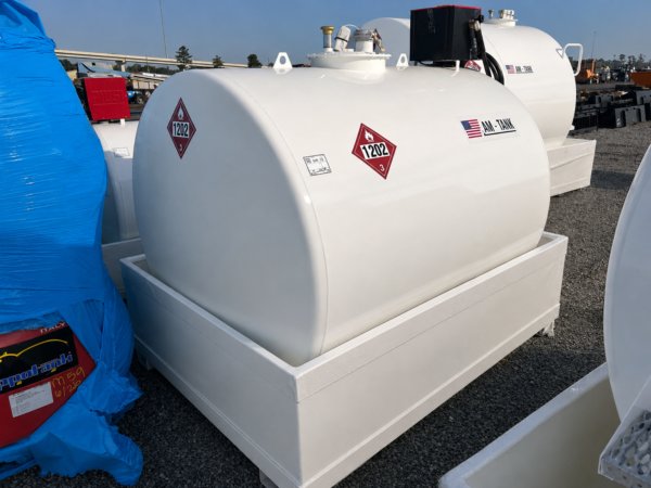2026 AM Tank 1,050 Gallon Bunded Skid Mounted Steel Diesel Fuel Tank with Pump