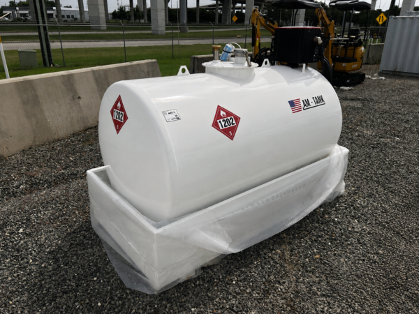2026 AM Tank 490 Gallon Bunded Skid Mounted Steel Diesel Fuel Tank with Pump