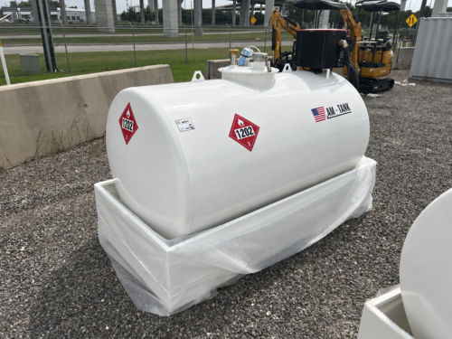 2026 AM Tank 490 Gallon Bunded Skid Mounted Steel Diesel Fuel Tank with Pump