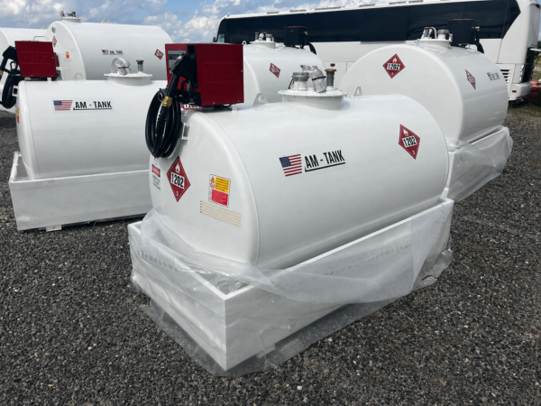 2026 AM Tank 490 Gallon Bunded Skid Mounted Steel Diesel Fuel Tank with Pump