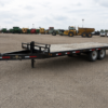 Used 20 ft Tandem Axle Flatbed Equipment Trailer | Heavy Duty Wood Deck