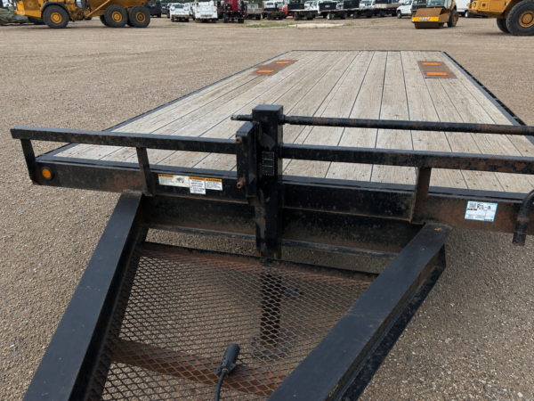 Used 20 ft Tandem Axle Flatbed Equipment Trailer | Heavy Duty Wood Deck