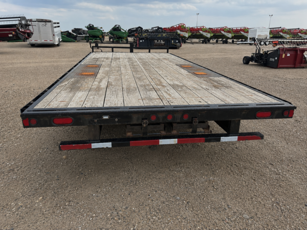 Used 20 ft Tandem Axle Flatbed Equipment Trailer | Heavy Duty Wood Deck