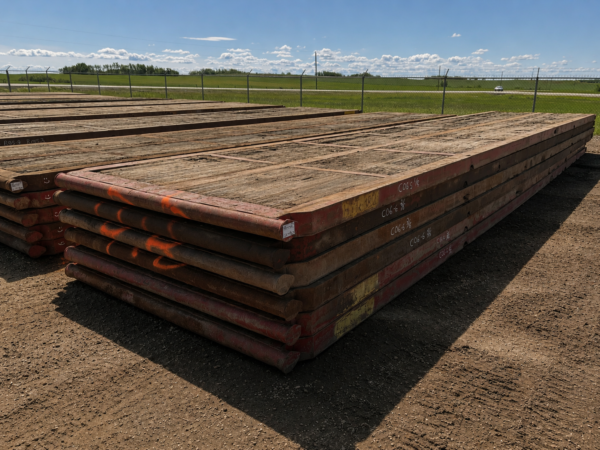 Used 40 ft x 8 ft Timber Rig Mat | Heavy Duty Crane & Access Mat