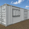 40 ft High Cube Shipping Container Kiosk | Commercial Service Container