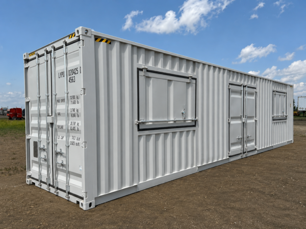 40 ft High Cube Shipping Container Kiosk | Commercial Service Container