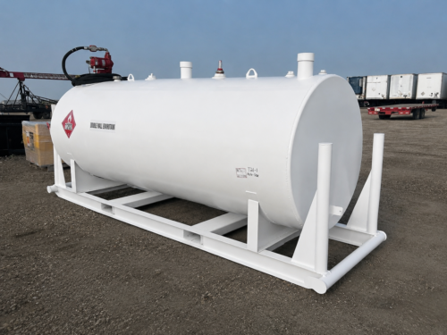1189 Gallon Double Wall Skid Mounted Diesel Fuel Tank with Pump
