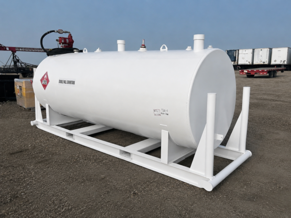 1189 Gallon Double Wall Skid Mounted Diesel Fuel Tank with Pump
